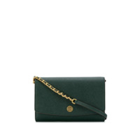 Tory Burch Carteira Robinson com corrente - Verde