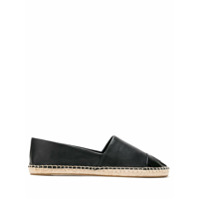 Tory Burch Espadrille com logo e recorte - Preto