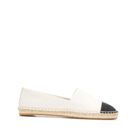 Tory Burch Espadrille com logo gravado - Branco