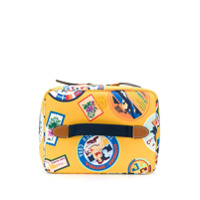 Tory Burch Necessaire com estampa - Amarelo