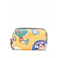 Tory Burch Necessaire com estampa Perry Travel - Amarelo