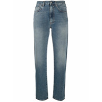 Totême Calça jeans reta com cintura alta - Azul