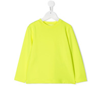 Touriste Moletom decote careca com detalhe de pregas - Amarelo