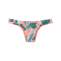 Track & Field Calcinha de biquíni Abstrata estampada - Rosa