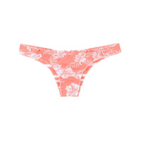 Track & Field Calcinha de biquíni Listrada - Rosa