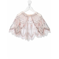 Tutu Du Monde Bolero cropped com aplicações - Rosa