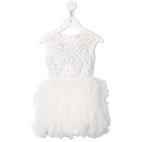 Tutu Du Monde Vestido En Rose com tule - Branco