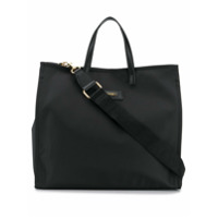 Twin-Set Bolsa tote com patch de logo - Preto