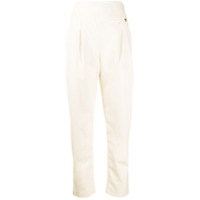 Twin-Set Calça cenoura cintura alta - Neutro