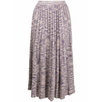 Ulla Johnson Saia Marlie de tricô com pregas - Roxo