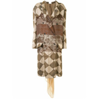 Uma Wang Jaqueta Kaori com estampa geométrica - Marrom