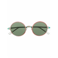 Uma Wang Óculos de sol redondo com destroyed - Verde