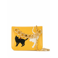 Undercover Bolsa mini com aplicação de gato - Amarelo