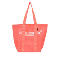 Undercover Bolsa tote com estampa de logo - Laranja