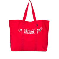 Undercover Bolsa tote com estampa de logo - Vermelho