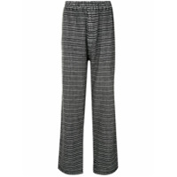 Undercover Calça com estampa xadrez - Preto