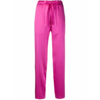 Undercover Calça de seda com ajuste no cós - Rosa