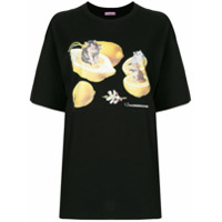 Undercover Camiseta com estampa de limão e gato - Preto