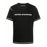 United Standard Camiseta decote careca com estampa do logo - Preto