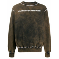 United Standard Suéter com logo lavagem - Preto