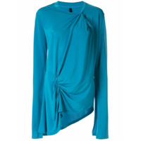 UNRAVEL PROJECT Blusa assimétrica com detalhe franzido - Azul