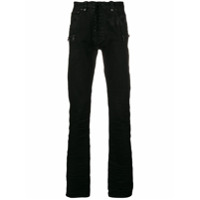 UNRAVEL PROJECT Calça jeans cintura média skinny - Preto