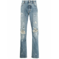 UNRAVEL PROJECT Calça jeans reta cintura média - Azul