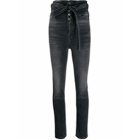 UNRAVEL PROJECT Calça jeans skinny cintura alta - Preto