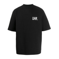 UNRAVEL PROJECT Camiseta oversized mangas curtas de algodão - Preto