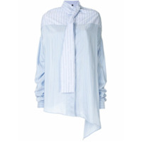 UNRAVEL PROJECT oversized asymmetric blouse - Azul