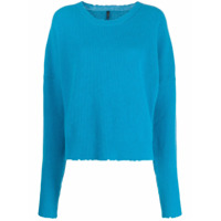 UNRAVEL PROJECT ribbed crew neck jumper - Azul