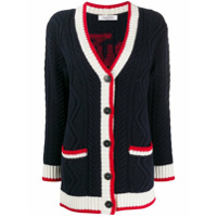 Valentino Cardigan de tricô com botões - Azul