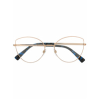 Valentino Eyewear Armação de óculos gatinho - Dourado
