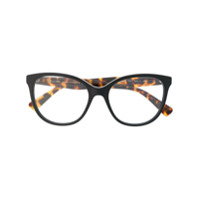 Valentino Eyewear Armação de óculos gatinho - Preto