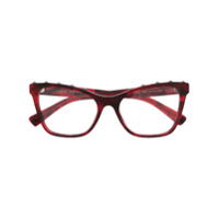 Valentino Eyewear Armação de óculos gatinho 'Rockstud' - Vermelho