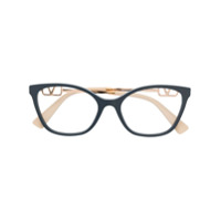 Valentino Eyewear Armação de óculos quadrada VA3050 - Azul