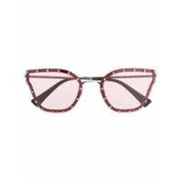 Valentino Eyewear Óculos de sol com aplicações de cristal - Preto