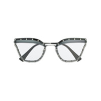 Valentino Eyewear Óculos de sol com aplicações de cristal - Preto
