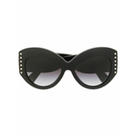 Valentino Eyewear Óculos de sol gatinho com lentes em degradê - Preto