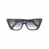 Valentino Eyewear Óculos de sol gatinho - Preto