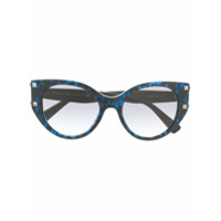 Valentino Eyewear Óculos de sol gatinho Rockstud - Azul