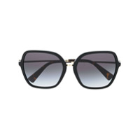 Valentino Eyewear Óculos de sol oversized - Preto