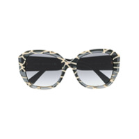 Valentino Eyewear Óculos de sol oversized VLOGO - Preto
