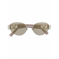 Valentino Eyewear Óculos de sol redondo - Prateado