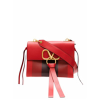 Valentino Garavani Bolsa tote de couro com logo - Vermelho