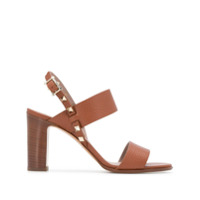 Valentino Garavani Sandália Rockstud - Marrom