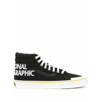 Vans Tênis cano alto com bordado SK8 National Geographic - Preto