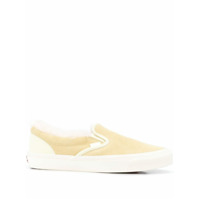 Vans Tênis slip-on com acabamento em pelo - Amarelo