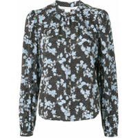 Veronica Beard Camisa Ashlynn com estampa floral - Azul