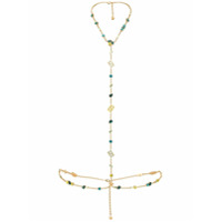 Versace Body chain com aplicação de cristais - Dourado